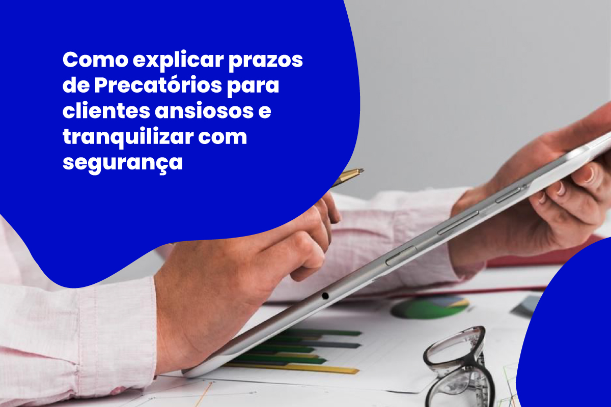 Pessoa analisando gráficos de desempenho em um tablet sobre mesa com relatórios, óculos e calculadora, representando análise financeira e tomada de decisão empresarial.
