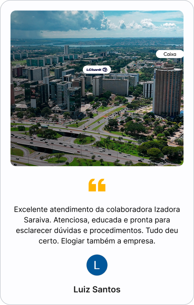 imagem do review de LCBank do Google